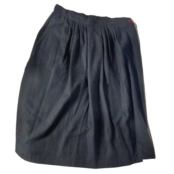 Punch-Line Dresses & Skirts - Vintage Punch-Line Black Wool Blend A Line Maxi Skirt Size 34